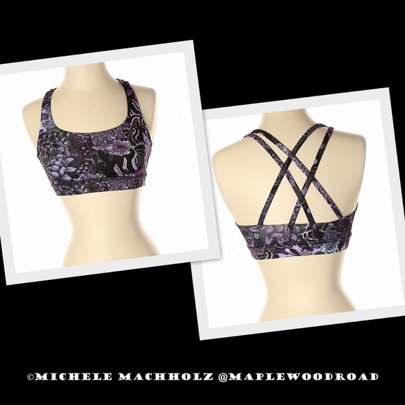 lululemon athletica Other - Lululemon Energy Bra Memoir Multi Purple 2